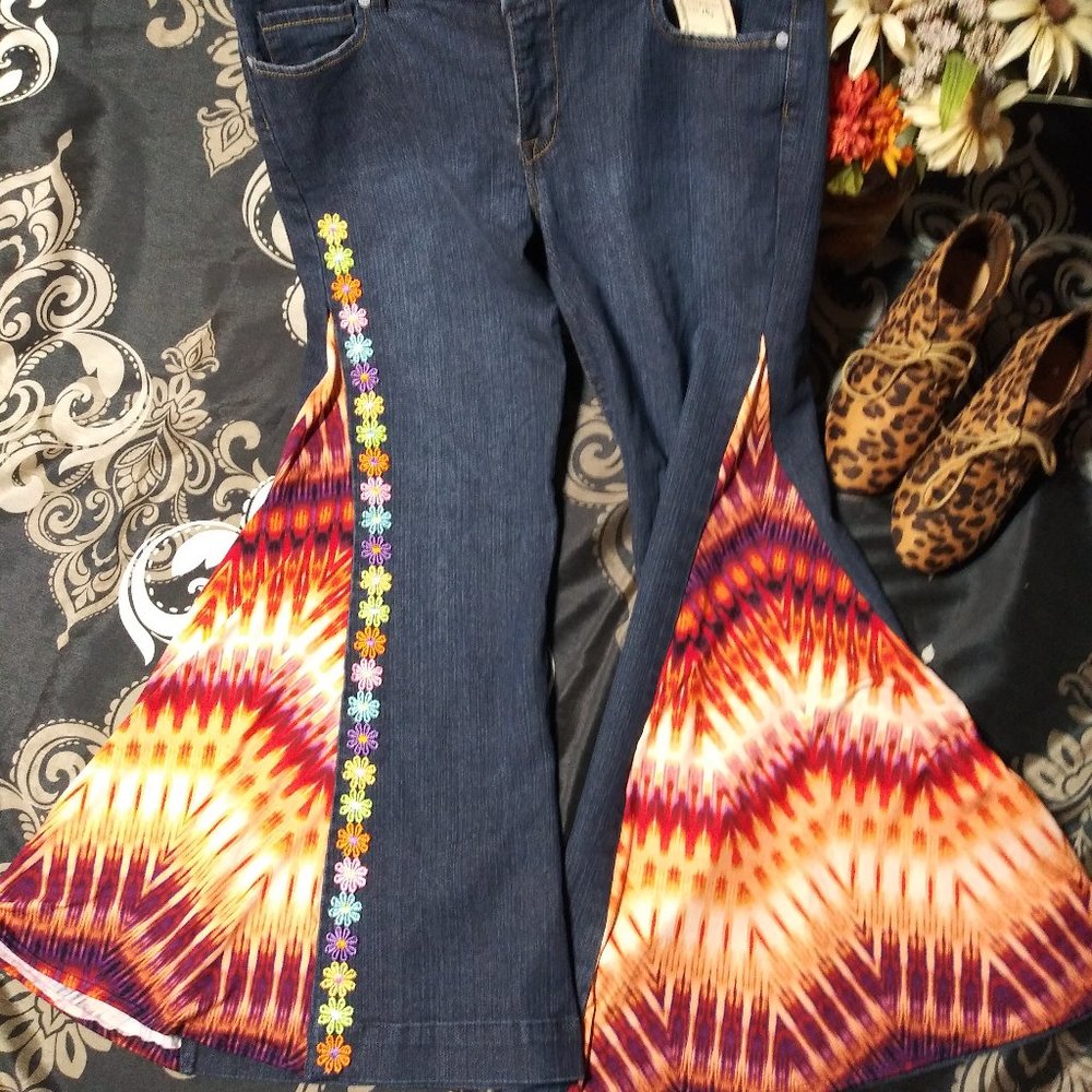 742 jeaniemade Size 10s Ashley Bell-Bottoms